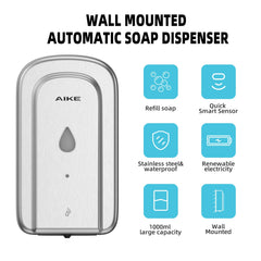 AIKE 37 OZ Soap Dispenser For Commercial Bathroom, AK1223