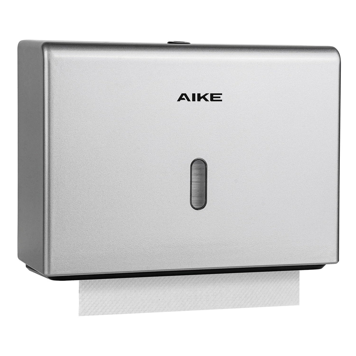 AIKE 200 Sheets Wall Mount Paper Towel Dispenser with Clear Window.Fit Multifold Paper Size 10"x3.1" or Smaller,Model AK5102 - AIKE Direct Store