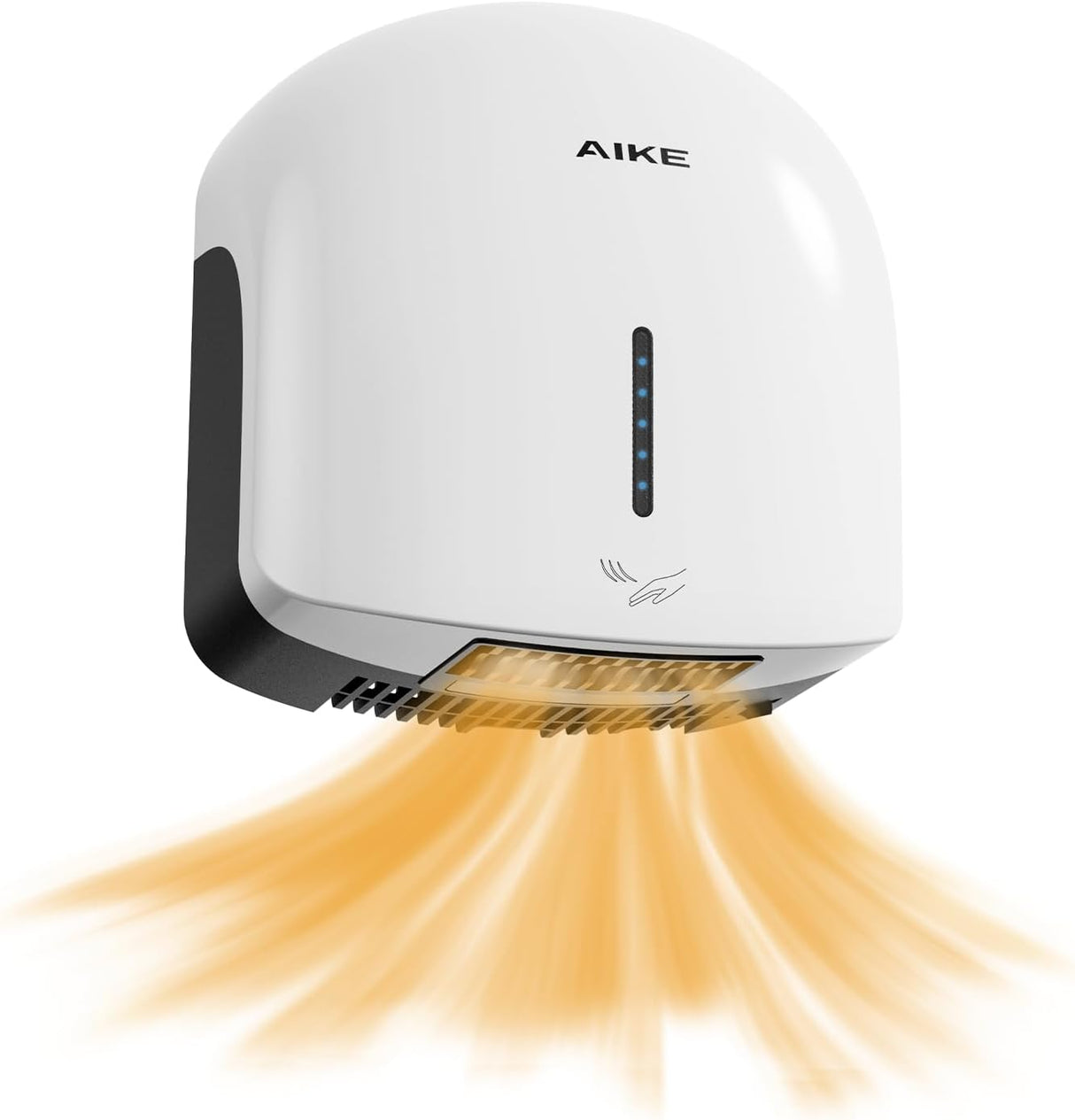 AIKE Low Noise Warm Hand Dryer for Home Bathroom , Easy Installation, 1500W-1900W,AC110V-130V, Model AK2637 - AIKE Direct Store