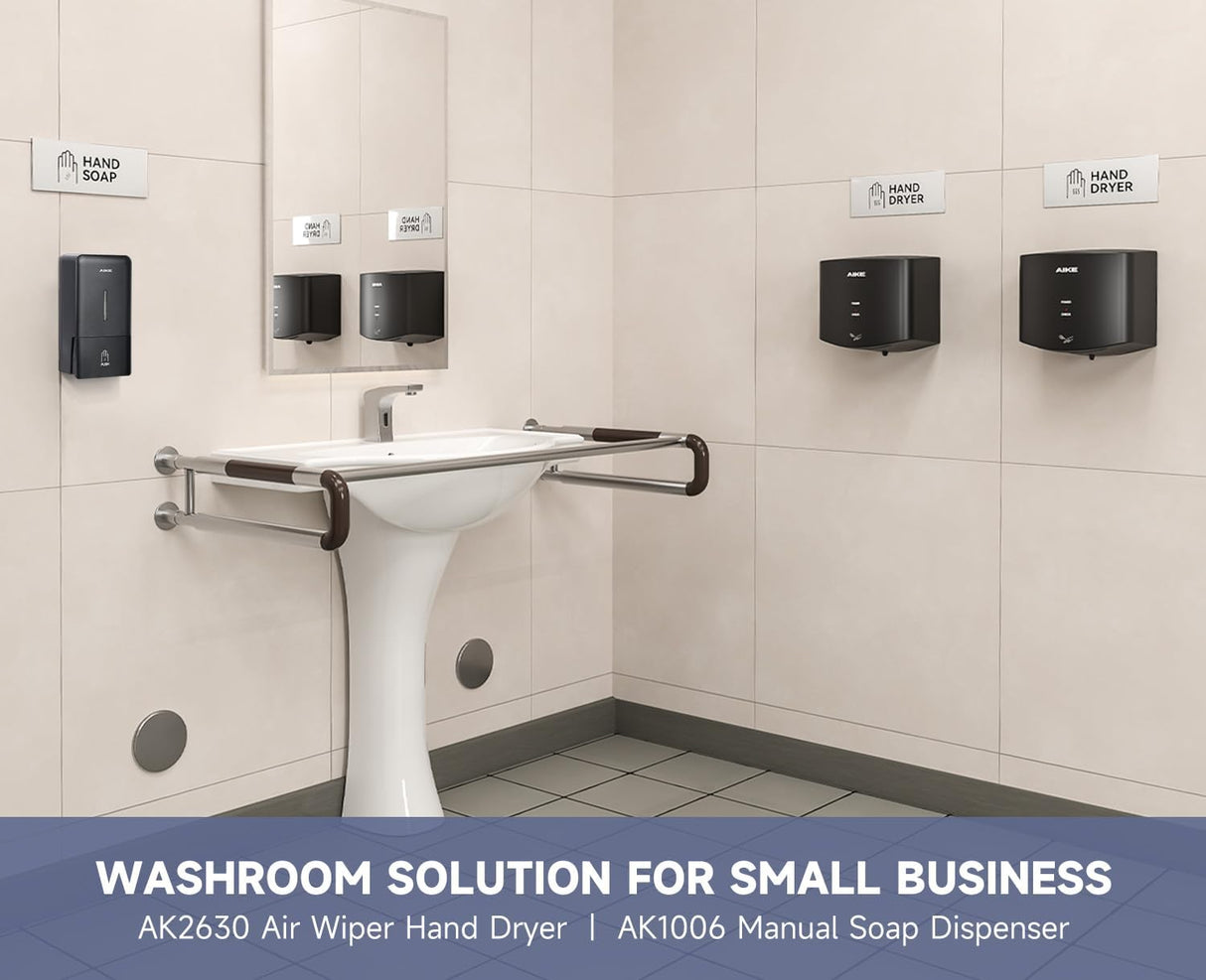 AIKE Manual Push Liquid Soap Dispenser for Commercial Bathroom 27oz Large Capacity,Model AK1006 - AIKE Direct Store