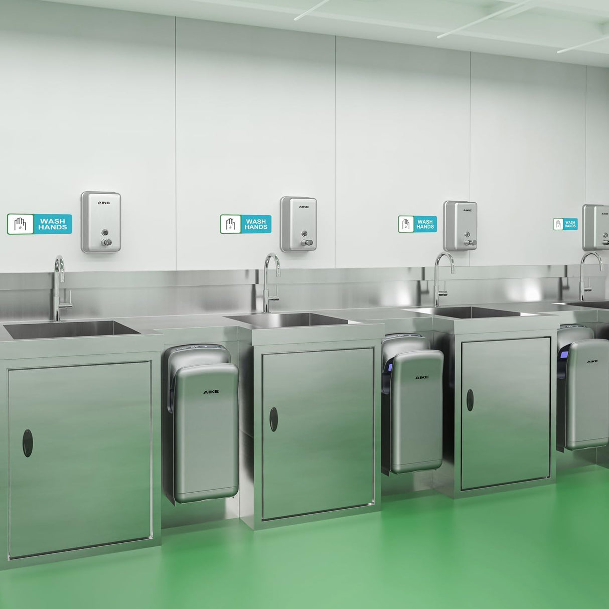 AIKE 37 FL OZ (1100ml) Stainless Steel Soap Dispenser With Anti-Leak Brass Pump, AK1003 - AIKE Direct Store