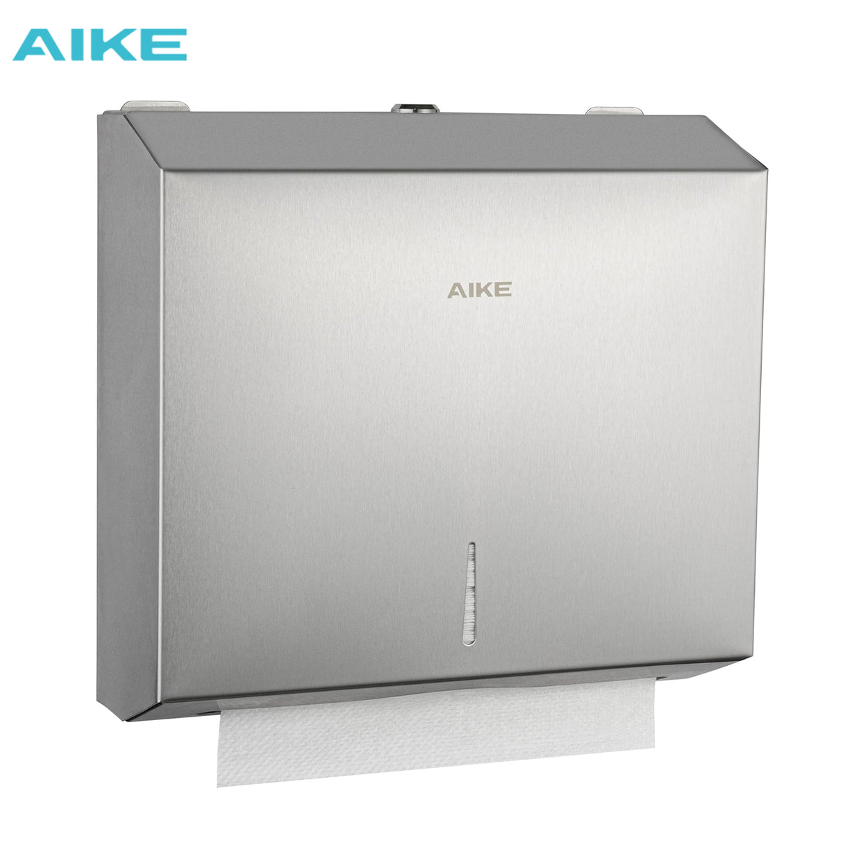 AIKE 250 Sheets Stainless Steel Commercial Wall Mount Paper Towel Dispenser with Lock,Model AK5180 - AIKE Direct Store