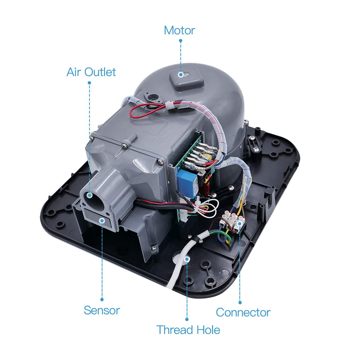 AIKE Heavy Duty Electric Jet Hand Dryer for Commercial Bathroom, AK2800C