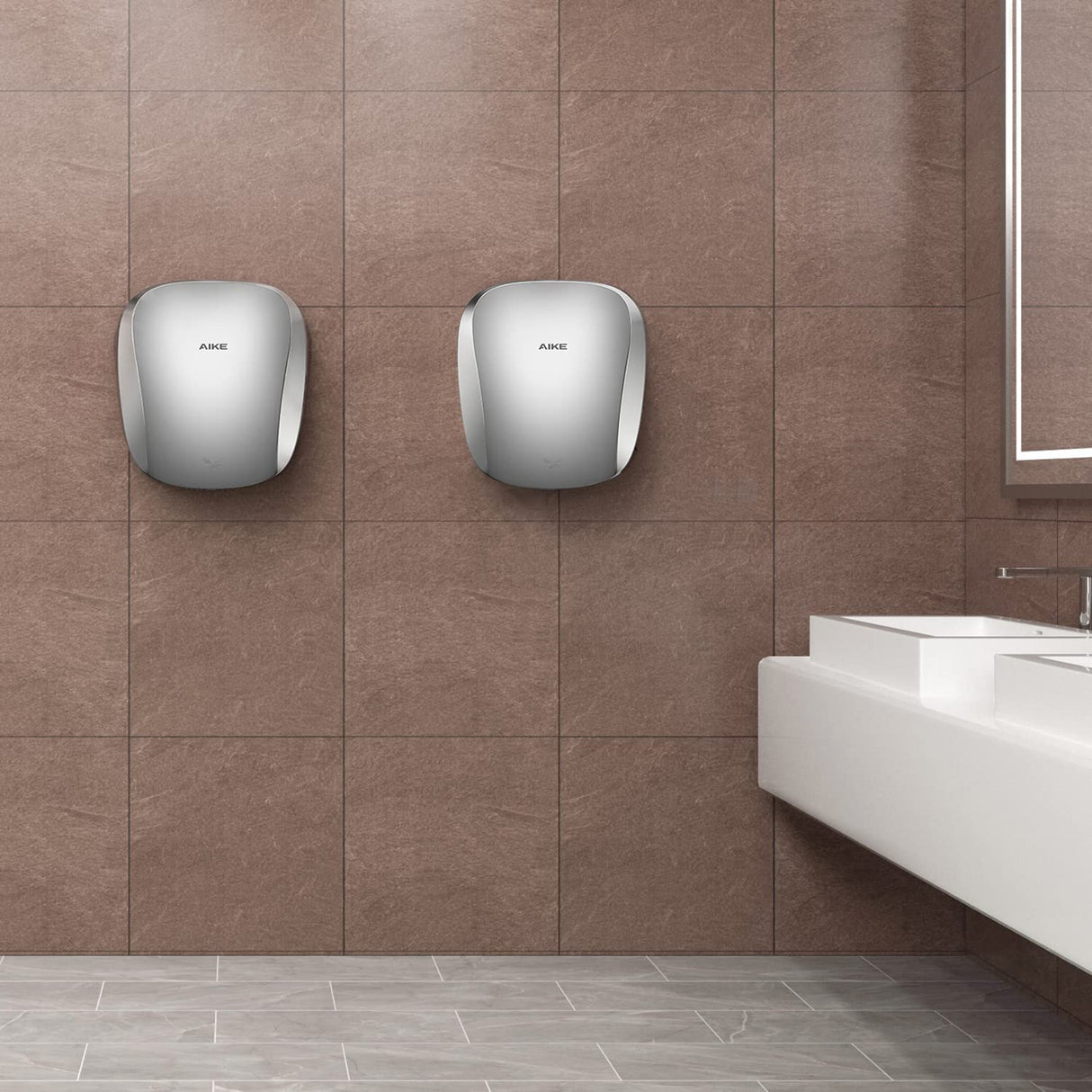 AIKE UL Certified Commercial Hand Dryer with HEPA Filter,Heavy Duty Electric High Speed Hand Dryer, Model AK2903