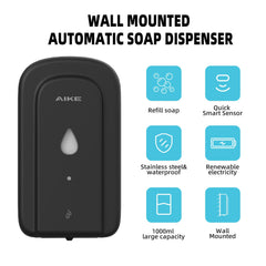 AIKE 37 OZ Automatic Soap Dispenser For Commercial Bathroom, AK1223