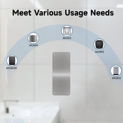 AIKE Stainless Steel Backsplash for Hand Dryer Wall Splash Guard Protector Panel AK28-WG(31.89'' X 13.19'',1 PCS) - AIKE Direct Store