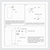 AIKE Stainless Steel Backsplash for Hand Dryer Wall Splash Guard Protector Panel AK28-WG(31.89'' X 13.19'',1 PCS) - AIKE Direct Store