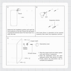 AIKE Stainless Steel Backsplash for Hand Dryer Wall Splash Guard Protector Panel AK28-WG(31.89'' X 13.19'',1 PCS) - AIKE Direct Store