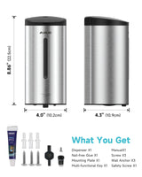 AIKE Automatic Foam Stainless Steel Soap Dispenser 5-Gear Adjustable 25 Fl Oz,Model AK1205FA - AIKE Direct Store