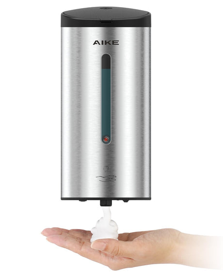 AIKE Automatic Foam Stainless Steel Soap Dispenser 5-Gear Adjustable 25 Fl Oz,Model AK1205FA - AIKE Direct Store