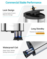 AIKE Automatic Foam Stainless Steel Soap Dispenser 5-Gear Adjustable 25 Fl Oz,Model AK1205FA - AIKE Direct Store