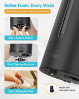 AIKE Automatic Foam Stainless Steel Soap Dispenser 5-Gear Adjustable 25 Fl Oz,Model AK1205FA - AIKE Direct Store