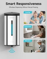 AIKE Automatic Foam Stainless Steel Soap Dispenser 5-Gear Adjustable 25 Fl Oz,Model AK1205FA - AIKE Direct Store