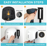 AIKE Low Noise Warm Hand Dryer for Home Bathroom , Easy Installation, 1500W-1900W,AC110V-130V, Model AK2637 - AIKE Direct Store