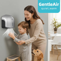 AIKE Low Noise Warm Hand Dryer for Home Bathroom , Easy Installation, 1500W-1900W,AC110V-130V, Model AK2637 - AIKE Direct Store