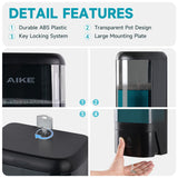 AIKE Wall-mounted Manual Liquid Soap Dispenser for Commercial Restrooms Large Capacity 40.58 fl oz/1.2L , Model AK1007 - AIKE Direct Store