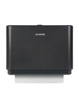 AIKE Multifold-Papierhandtuchspender, Taschentuchspender zur Wandmontage mit Smart Lock, 200 Blatt, gefaltete Größe 10" x 3,1" oder kleiner, AK5101