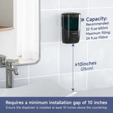 AIKE Automatic Wall-Mounted Soap Dispenser for Bathroom and Kitchen 24fl.oz/700ml, Model AK1216