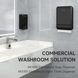 AIKE Commercial Wall Mount Paper Towel Dispenser with Lock,400 Sheets Large Capacity,Model AK5301 - AIKE Direct Store
