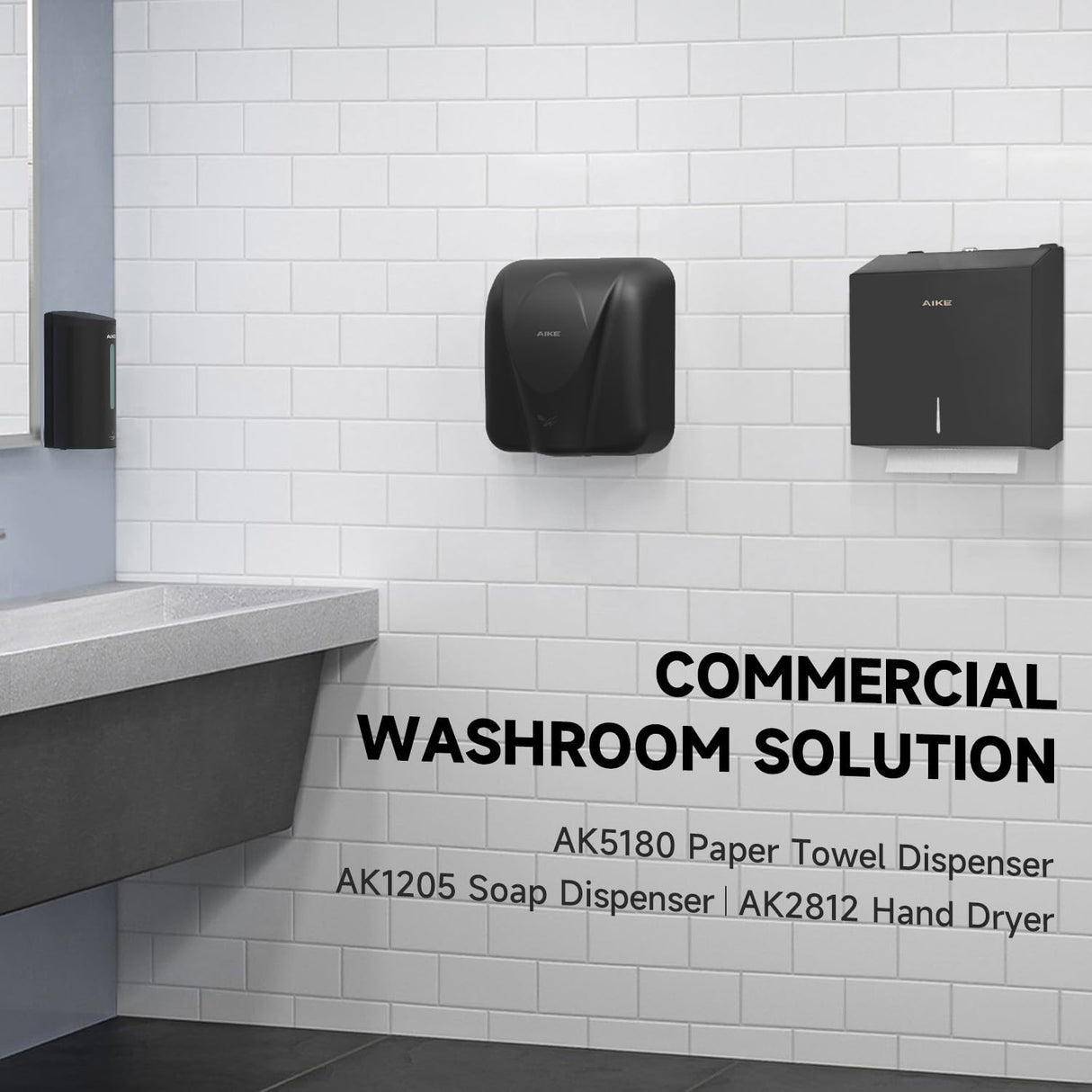 AIKE 250 Sheets Stainless Steel Commercial Wall Mount Paper Towel Dispenser with Lock,Model AK5180 - AIKE Direct Store