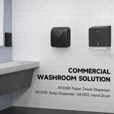 AIKE 250 Sheets Stainless Steel Commercial Wall Mount Paper Towel Dispenser with Lock,Model AK5180 - AIKE Direct Store
