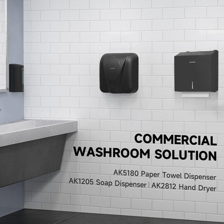 AIKE 250 Sheets Stainless Steel Commercial Wall Mount Paper Towel Dispenser with Lock,Model AK5180 - AIKE Direct Store