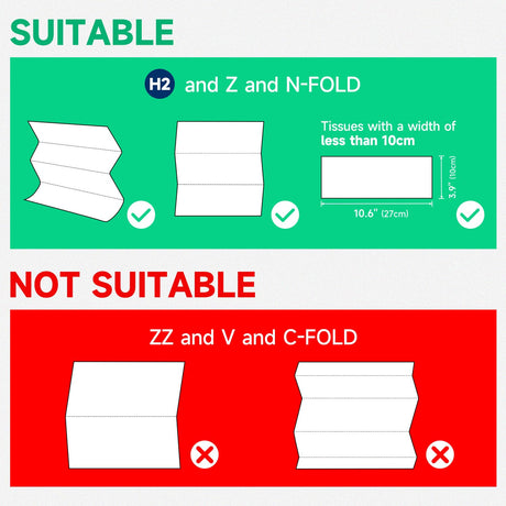 AIKE 400 Sheets Multifold Paper Towel Dispenser with Lock,Large Capacity Commercial Stainless Steels Wall Mount Tissue Dispenser AK5181 (Folded Size 10.6" x 3.9" Or Smaller) - AIKE Direct Store