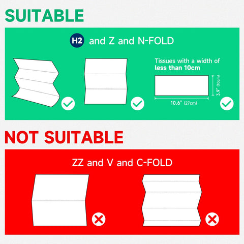 AIKE 400 Sheets Multifold Paper Towel Dispenser with Lock,Large Capacity Commercial Stainless Steels Wall Mount Tissue Dispenser AK5181 (Folded Size 10.6" x 3.9" Or Smaller) - AIKE Direct Store