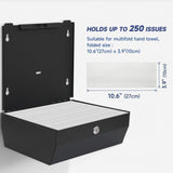 AIKE 250 Sheets Stainless Steel Commercial Wall Mount Paper Towel Dispenser with Lock,Model AK5180 - AIKE Direct Store