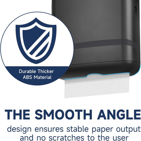 AIKE Commercial Wall Mount Paper Towel Dispenser with Lock,400 Sheets Large Capacity,Model AK5301 - AIKE Direct Store