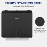 AIKE 250 Sheets Stainless Steel Commercial Wall Mount Paper Towel Dispenser with Lock,Model AK5180 - AIKE Direct Store