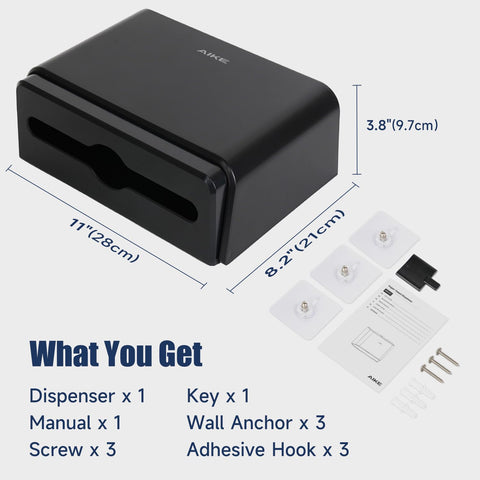 AIKE Paper Towel Dispenser 200 Sheets Capacity,Model AK5101 - AIKE Direct Store