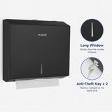 AIKE 250 Sheets Stainless Steel Commercial Wall Mount Paper Towel Dispenser with Lock,Model AK5180 - AIKE Direct Store