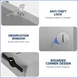 AIKE 400 Sheets Multifold Paper Towel Dispenser with Lock,Large Capacity Commercial Stainless Steels Wall Mount Tissue Dispenser AK5181 (Folded Size 10.6" x 3.9" Or Smaller) - AIKE Direct Store