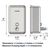 AIKE  37 FL OZ (1100ml) Stainless Steel Soap Dispenser With Anti-Leak Brass Pump, AK1003