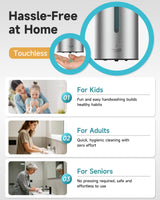 AIKE Automatic 5-Gear Adjustable Liquid Soap Dispenser 25 Fl Oz, AK1205E