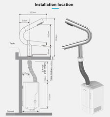 AIKE Super Air Tap Hand Dryer Combo Wash and Dry, AK7131