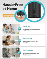 AIKE Automatic 5-Gear Adjustable Liquid Soap Dispenser 25 Fl Oz, AK1205E