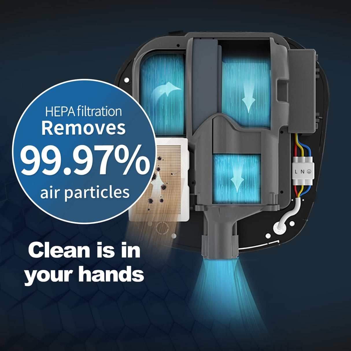 AIKE UL Certified Commercial Hand Dryer with HEPA Filter,Heavy Duty Electric High Speed Hand Dryer, Model AK2903