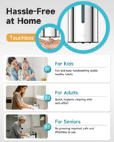 AIKE Automatic 5-Gear Adjustable Liquid Soap Dispenser 25 Fl Oz, AK1205E