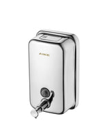 AIKE Stainless Steel Shelled Manual Soap Dispenser For Bathroom, 34fl.oz/1000ml,Model AK1001