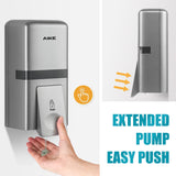 AIKE Manual Liquid Soap Dispenser with Extended Pump, 27fl oz /800ml Large Capacity for Commercial Bathrooms,Model AK1008 - AIKE Direct Store