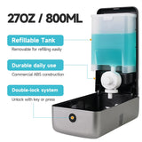 AIKE Manual Liquid Soap Dispenser with Extended Pump, 27fl oz /800ml Large Capacity for Commercial Bathrooms,Model AK1008 - AIKE Direct Store