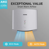 AIKE Air Wiper Compact Electric Hand Dryer for Commercial Bathroom, AK2630s