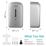 AIKE Automatischer, mit 5 Gängen verstellbarer Flüssigseifenspender, 27 Fl Oz, AK1205