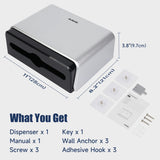 AIKE Paper Towel Dispenser 200 Sheets Capacity,Model AK5101 - AIKE Direct Store