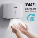AIKE Air Wiper Compact Electric Hand Dryer for Commercial Bathroom, AK2630s