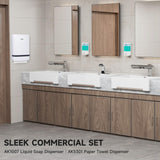 AIKE Wall-mounted Manual Liquid Soap Dispenser for Commercial Restrooms Large Capacity 40.58 fl oz/1.2L , Model AK1007 - AIKE Direct Store