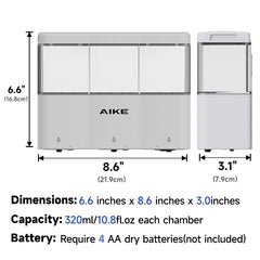 AIKE Touch-Free IPX56 Water Proof Shower Shampoo Dispenser, AK1903