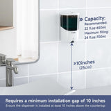 AIKE Automatic Wall-Mounted Soap Dispenser for Bathroom and Kitchen 24fl.oz/700ml, Model AK1216